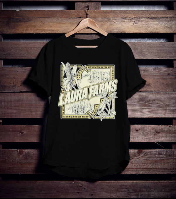 Laura Farms Corn And Agriculture Scene T-Shirt
