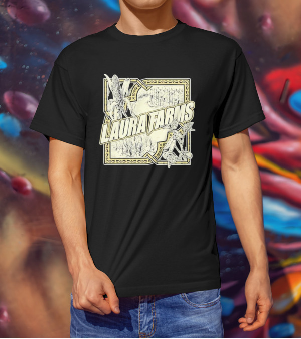 Laura Farms Corn And Agriculture Scene T-Shirt