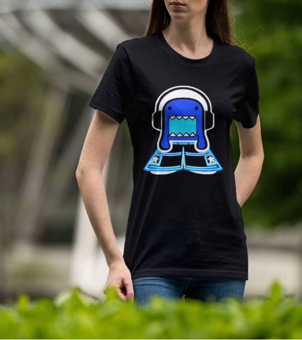 Romanceplanet Domo Headphones Star Shorts T-Shirt