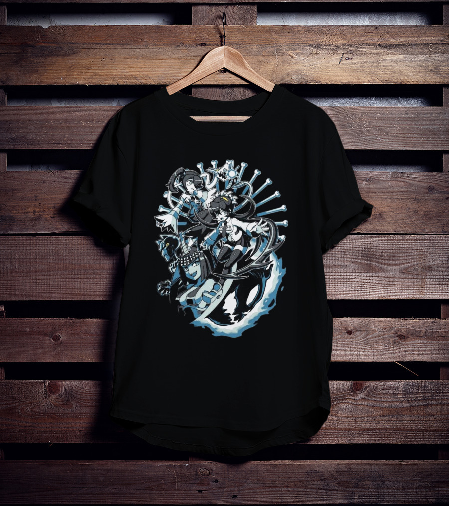 Skullgirls Parasites Filia Squigly Eliza Characters T-Shirt