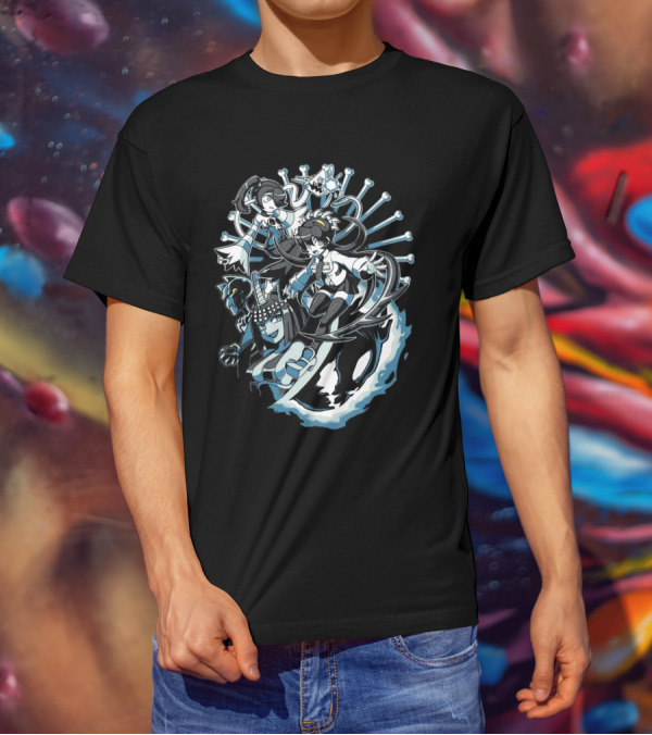 Skullgirls Parasites Filia Squigly Eliza Characters T-Shirt
