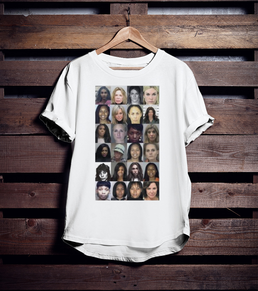 Karen Huger Real Housewives Mugshot Wall Of Fame Photos T-Shirt