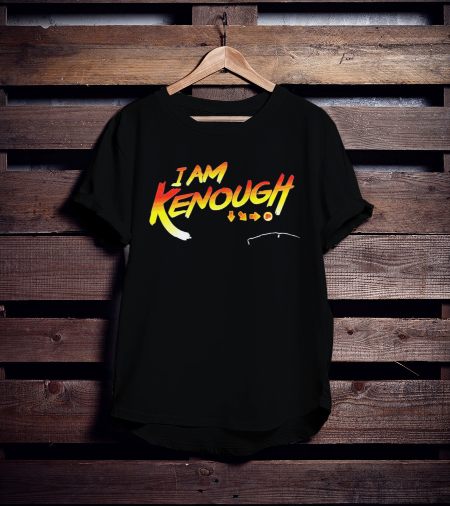 I Am Kenough Retro Gaming Styled Text With Arrow Sequence T-Shirt