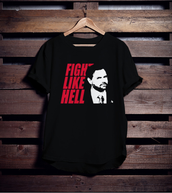 Fight Like Hell JD Vance Political Campaign T-Shirt