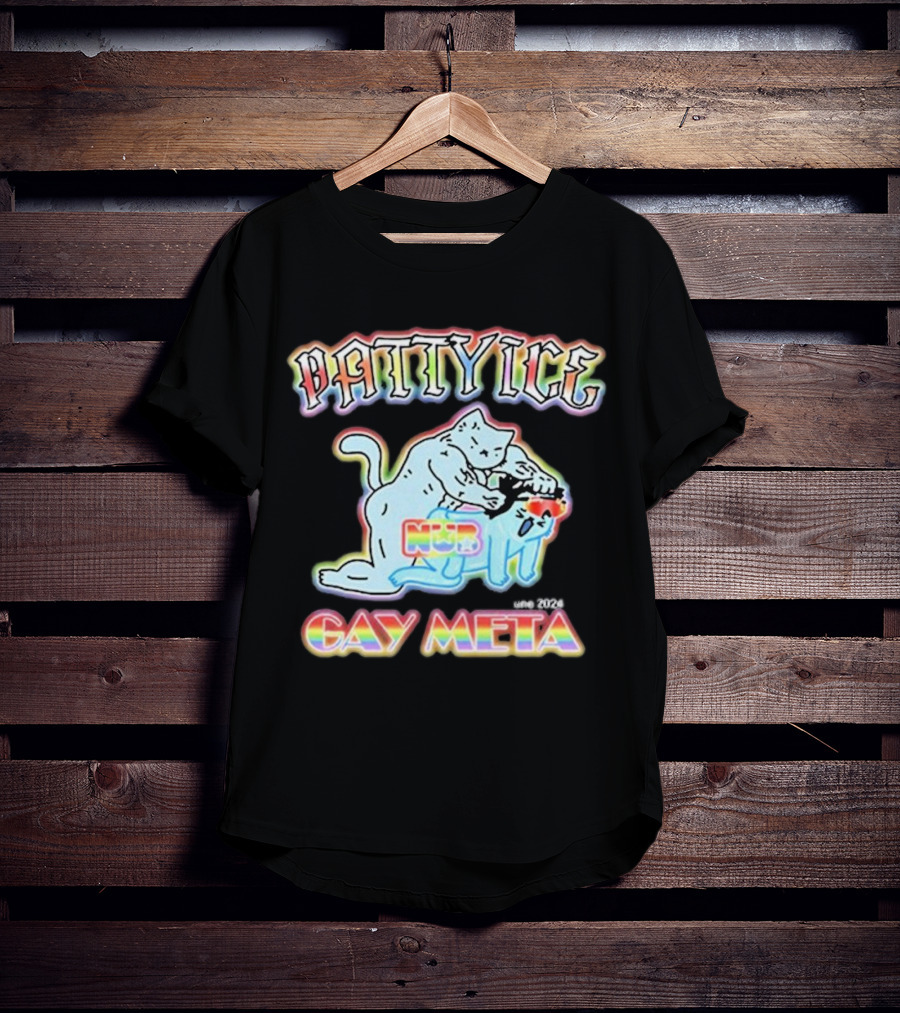 Patty Ice Cat Duo NQB Gay Meta T-Shirt