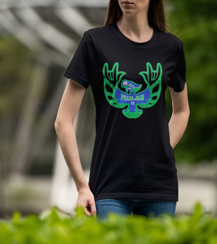 Pearl Jam 12 Seahawks Fan Emblem T-Shirt