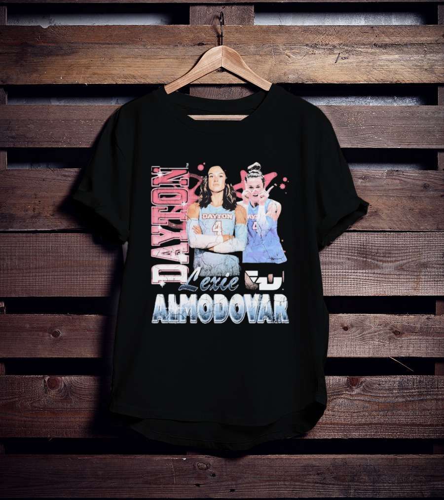 Lexie Almodovar Dayton Flyers Retro 90s T-Shirt