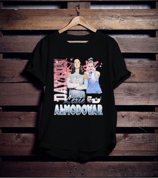 Lexie Almodovar Dayton Flyers Retro 90s T-Shirt