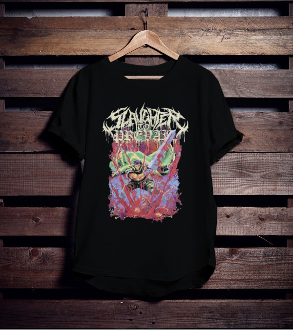 Slaughter To Prevail Guts Berserker Warrior With Sword In Blood And Guts T-Shirt