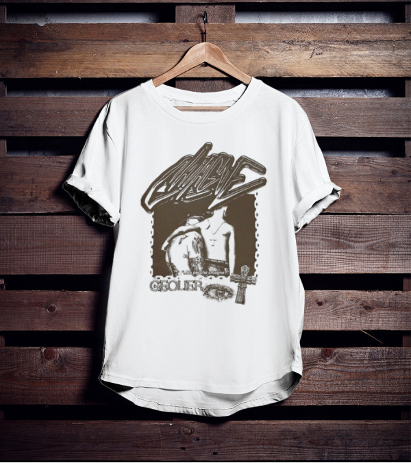 Geolier Chiagne Na Pecché Chiagne Cross Tattoo T-Shirt