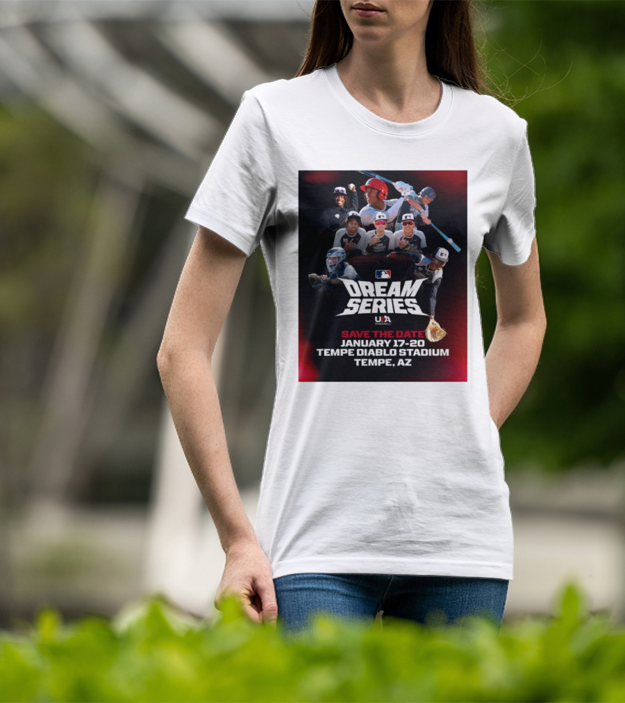 MLB USA Baseball Dream Series January 17-20 Tempe Diablo Stadium Tempe AZ T-Shirt
