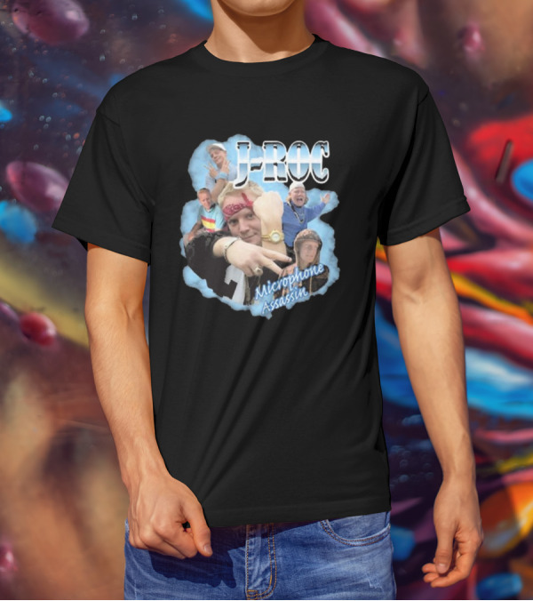 Trailer Park Boys J-Roc Microphone Assassin Multilayered Collage T-Shirt