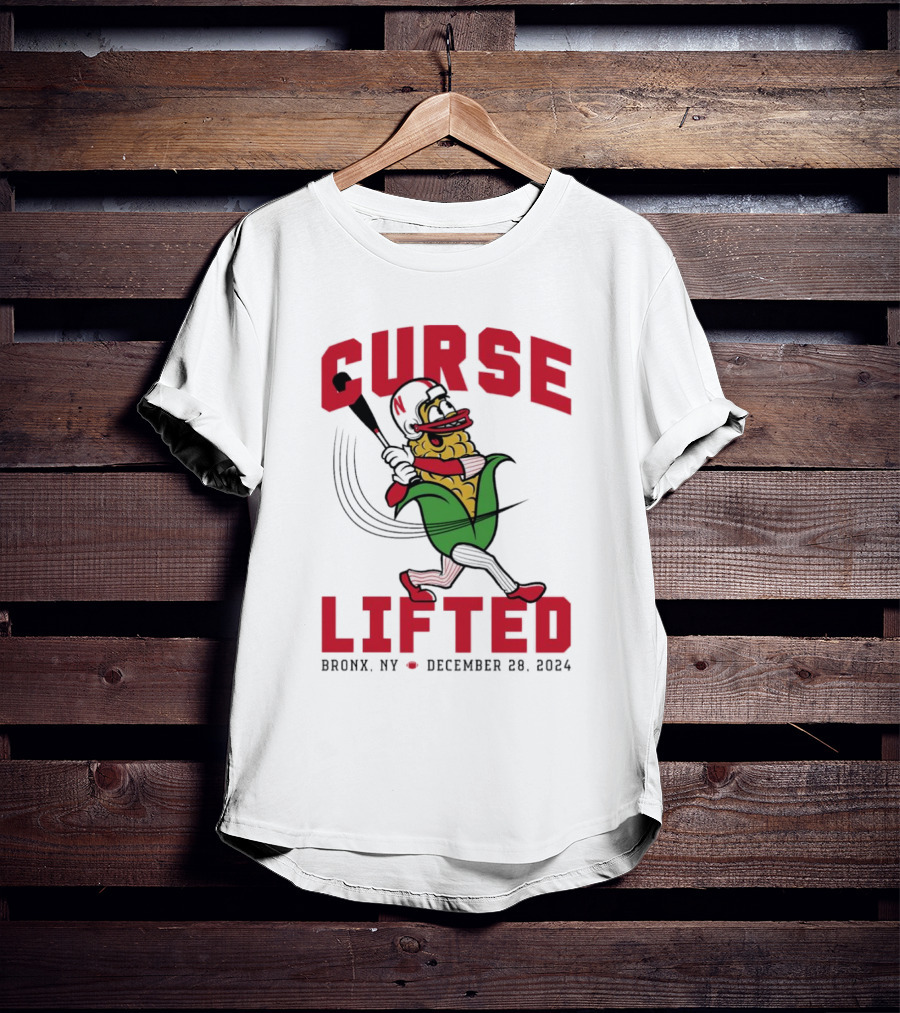 Curse Lifted Nebraska Cornhuskers Bronx NY December 28 T-Shirt