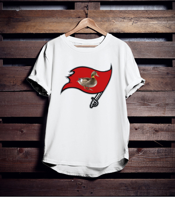 Tampa Bay Duckaneers New Buccaneers Parody Logo Flag T-Shirt