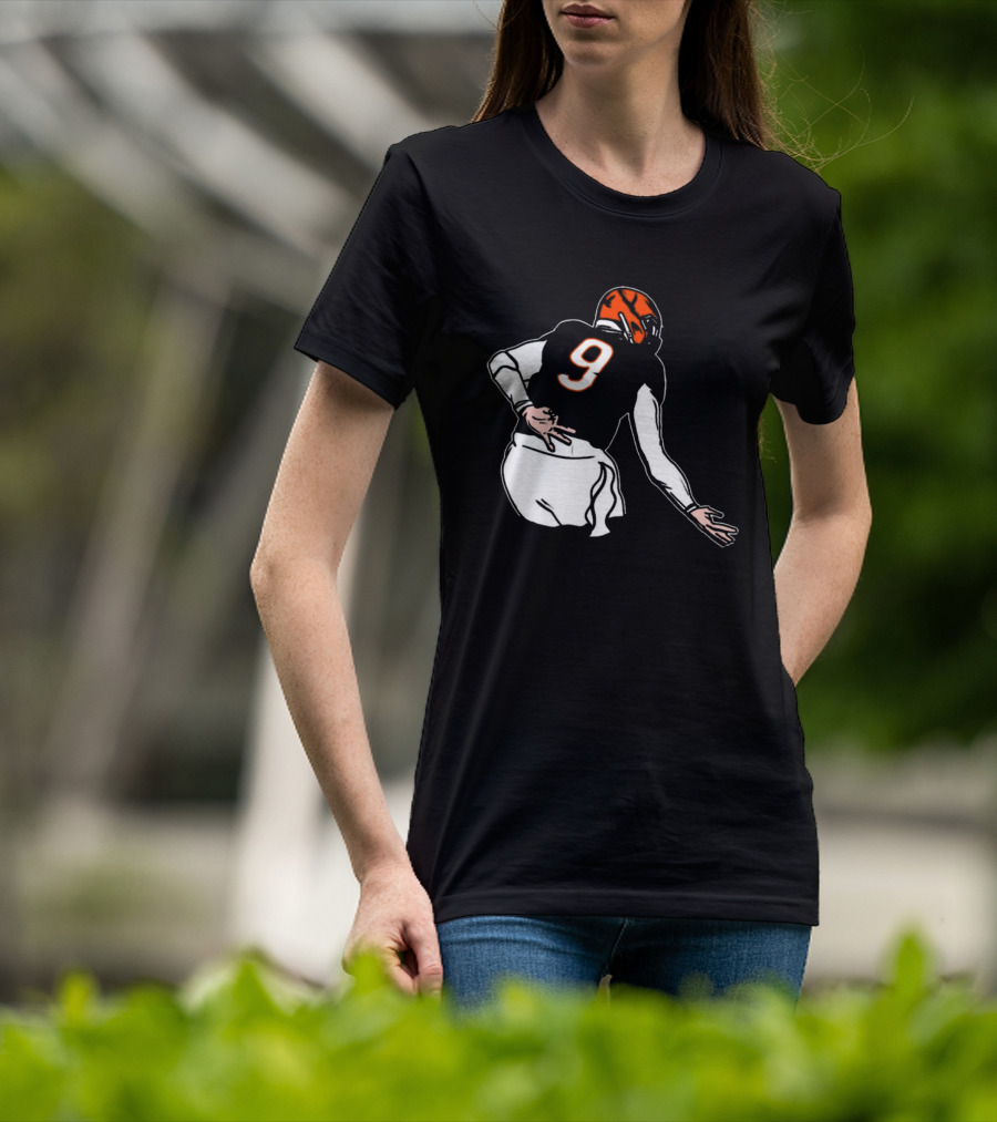Oe Burrow Griddy Number 9 Cincinnati Bengals NFL Player T-Shirt