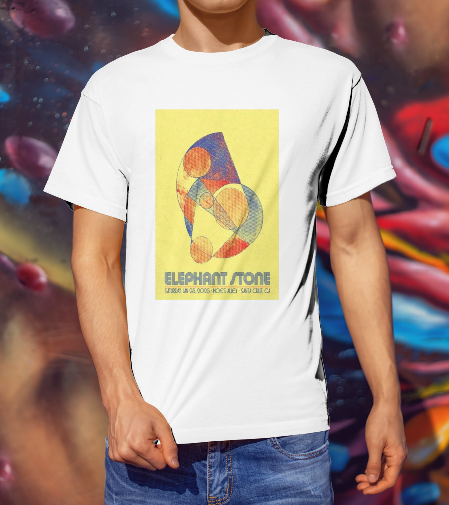 Elephant Stone Saturday January 25 2025 Moe's Alley Santa Cruz CA T-Shirt