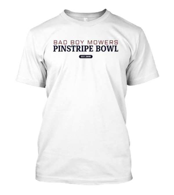 Bad Boy Mowers Pinstripe Bowl Nebraska Cornhuskers Football Established 2010 T-Shirt