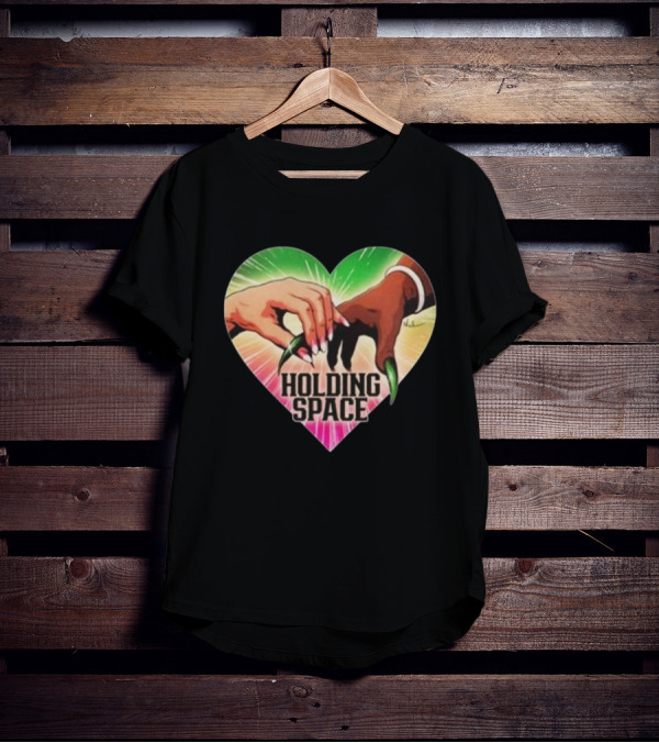 Holding Space Heart Hands Symbol Unity T-Shirt