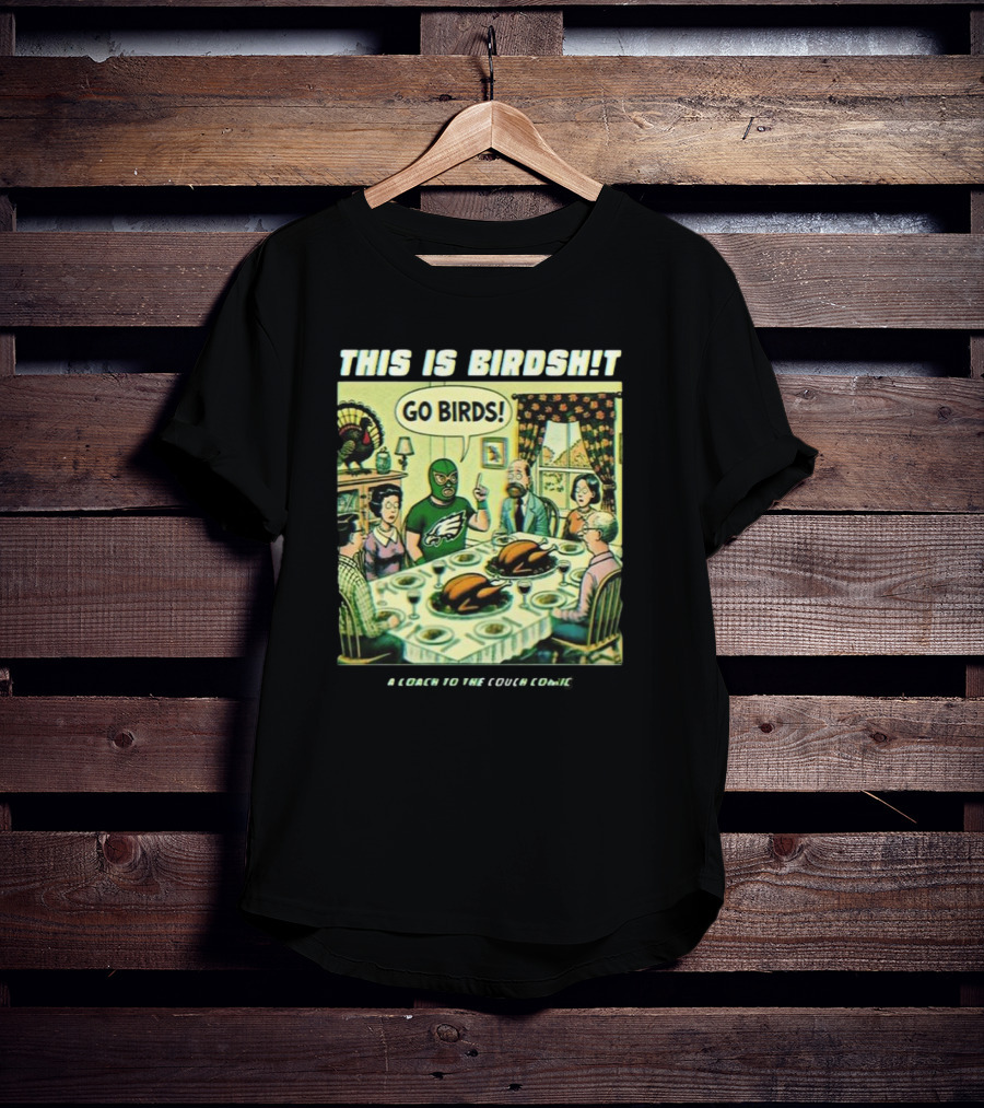 Philadelphia Eagles Thanksgiving Day Go Birds Comic T-Shirt