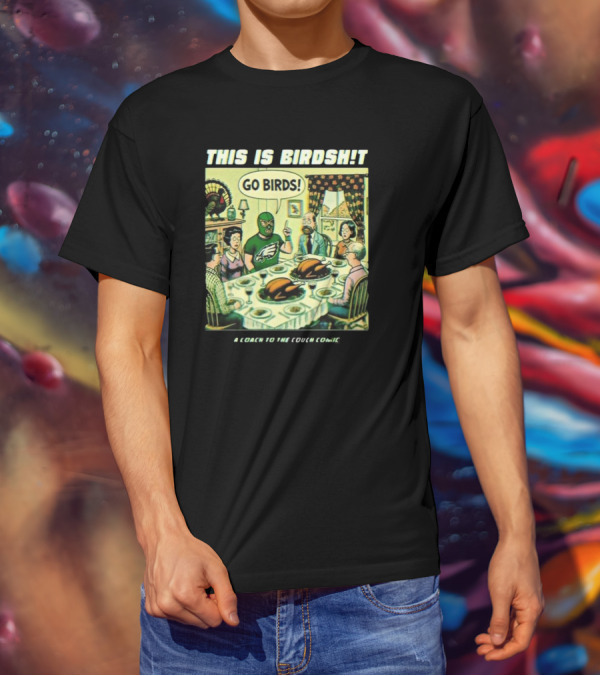 Philadelphia Eagles Thanksgiving Day Go Birds Comic T-Shirt