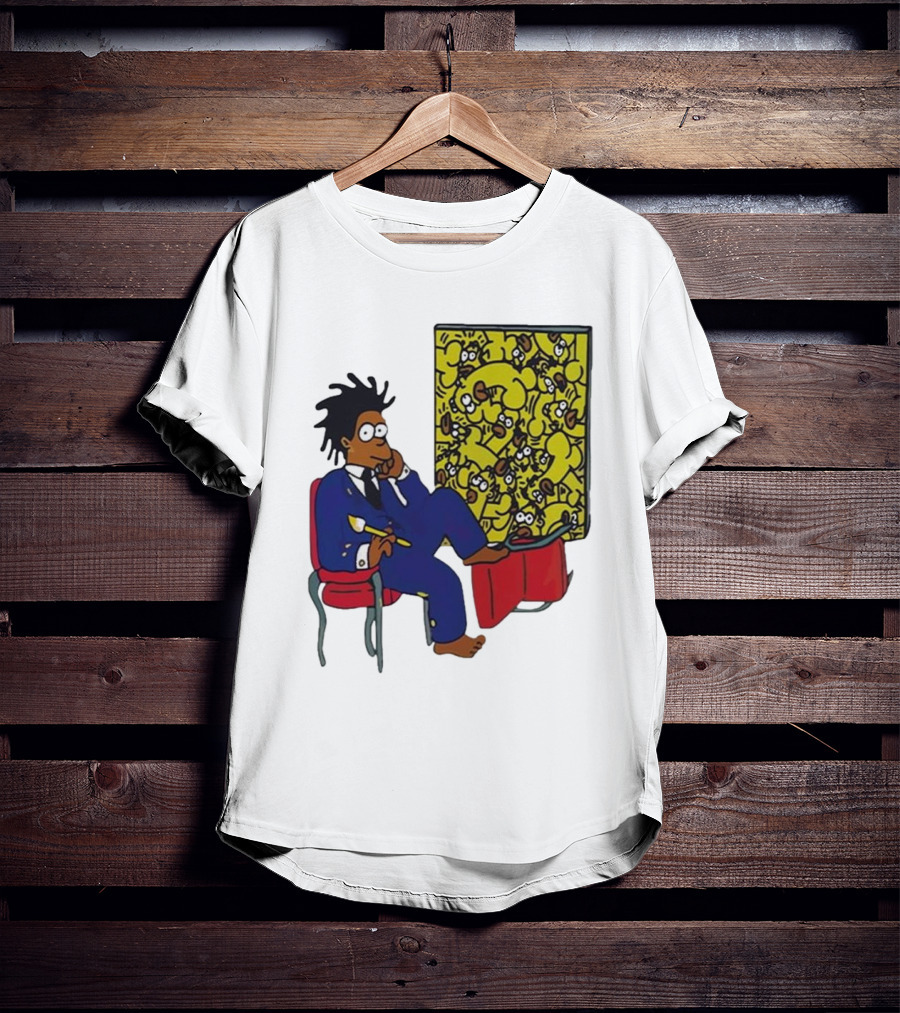 Jay Z Simpson Basquiat-Inspired Simpsons Mashup T-Shirt