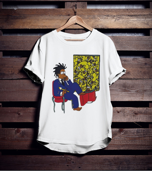 Jay Z Simpson Basquiat-Inspired Simpsons Mashup T-Shirt