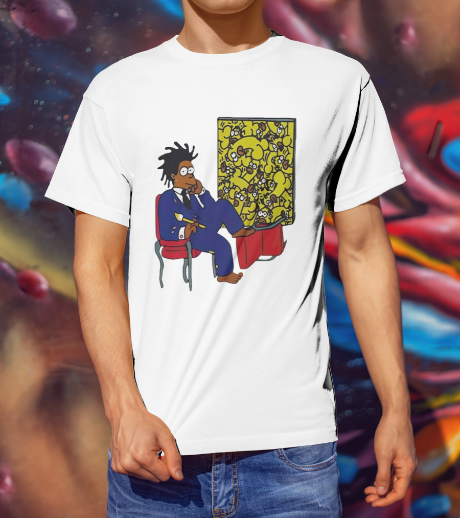 Jay Z Simpson Basquiat-Inspired Simpsons Mashup T-Shirt