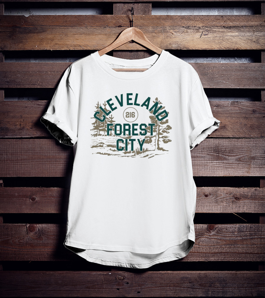 Cleveland Forest City 216 Nature Scene T-Shirt