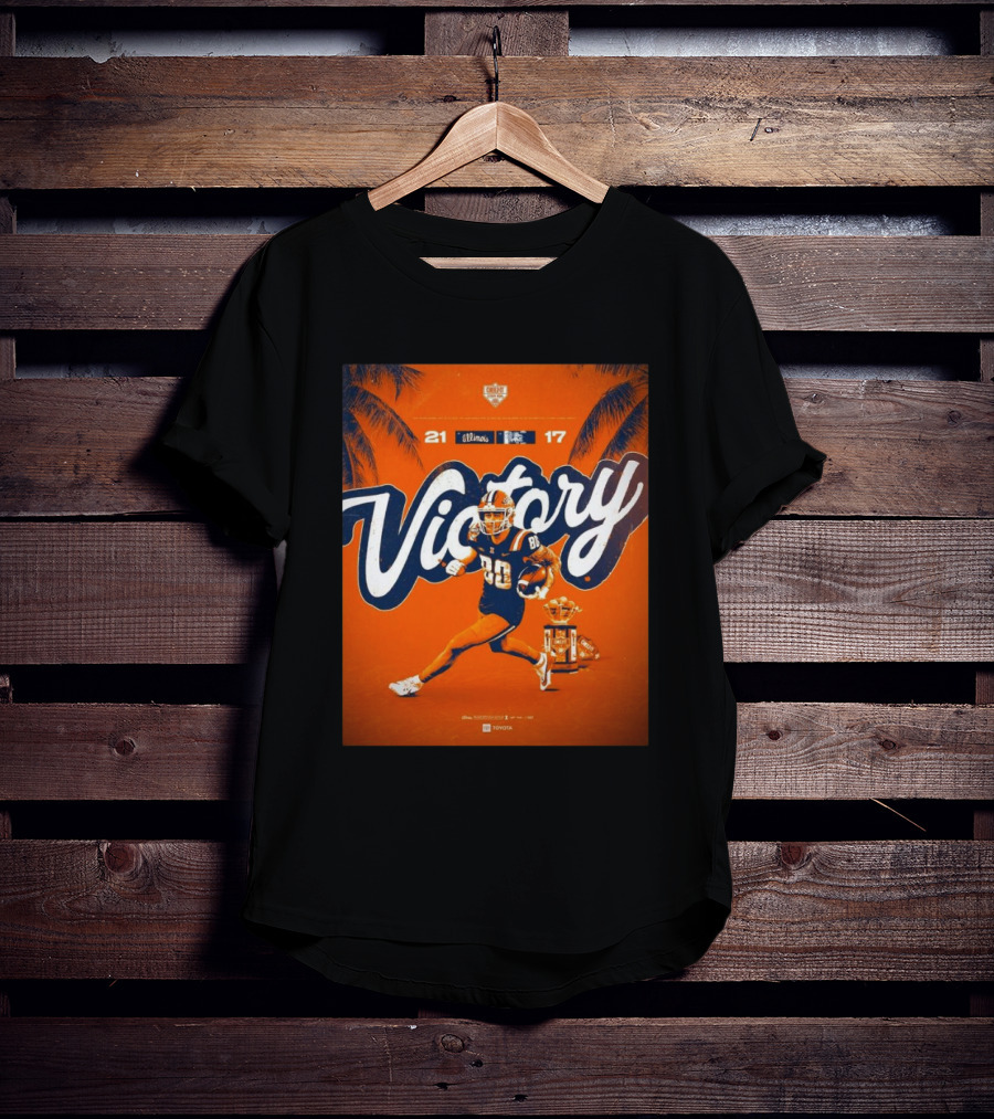 Victory Illinois 21-17 Over South Carolina Citrus Bowl Win T-Shirt