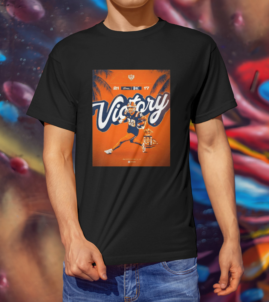 Victory Illinois 21-17 Over South Carolina Citrus Bowl Win T-Shirt