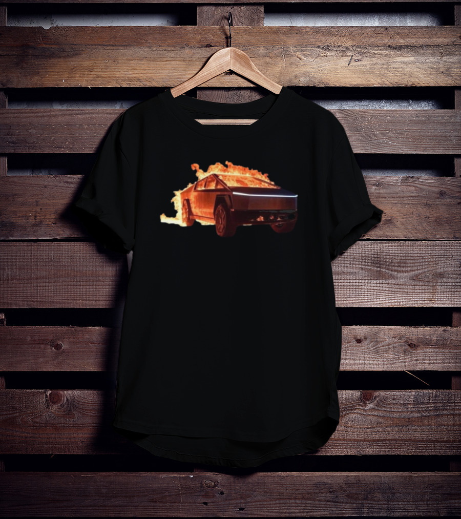 TexasTSLA Cybertruck Resilient To Explosions In Fiery Display T-Shirt