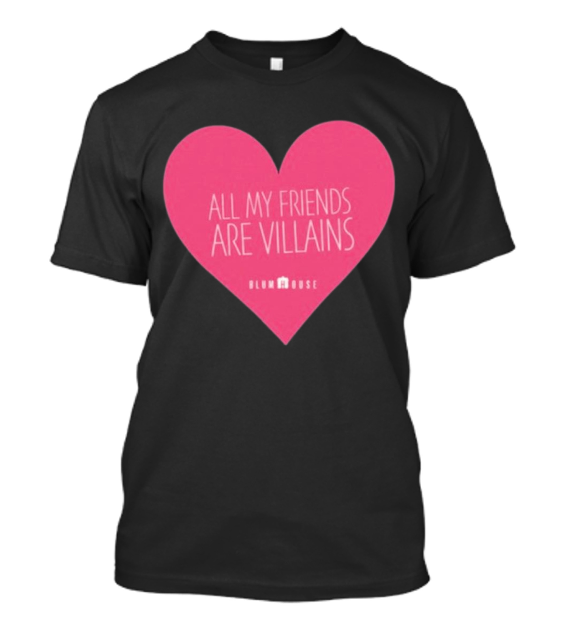 Blumhouse All My Friends Are Villains Valentine’s Heart T-Shirt
