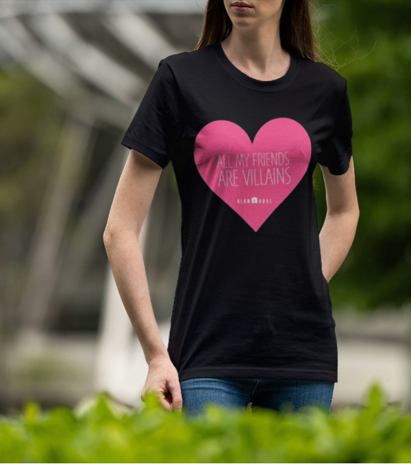 Blumhouse All My Friends Are Villains Valentine’s Heart T-Shirt
