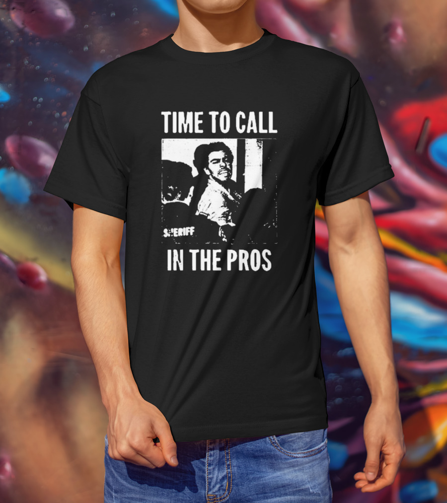 Time To Call In The Pros Sheriff Luigi Mangione T-Shirt