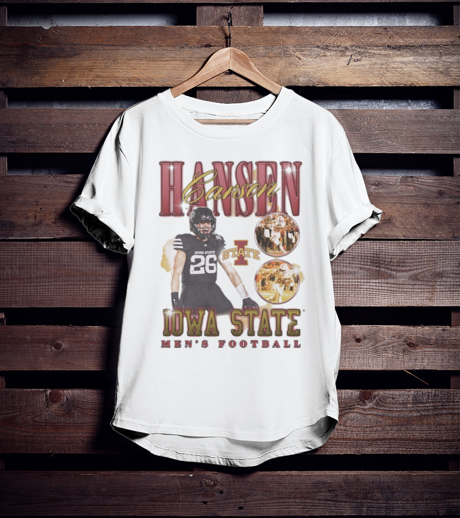 Carson Hansen Iowa State Cyclones Men's Football 90s T-Shirt