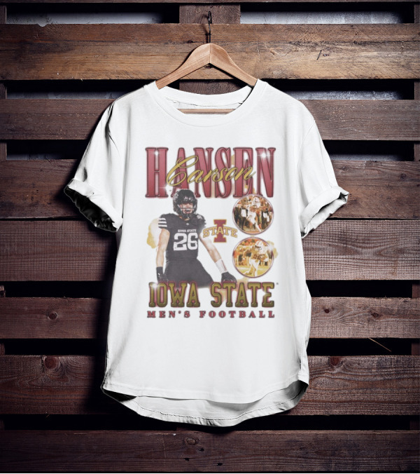 Carson Hansen Iowa State Cyclones Men's Football 90s T-Shirt