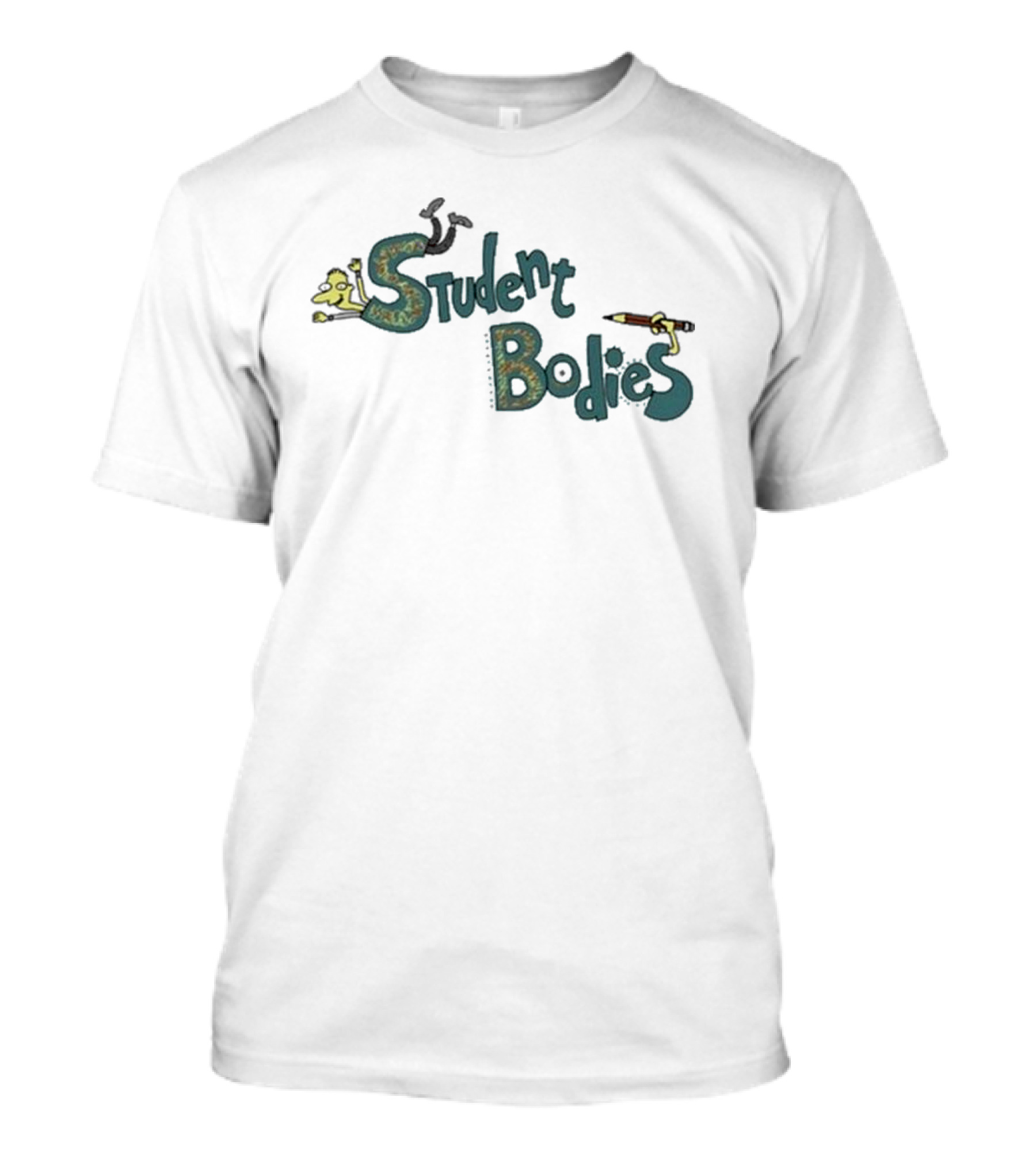 Student Bodies Cartoon Character Pencil Icon T-Shirt
