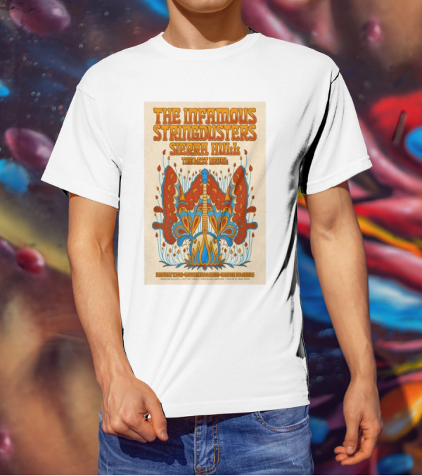 The Infamous Stringdusters And Sierra Hull And The Last Revel Live January 11, 2025 Mission Ballroom Denver CO Vibrant T-Shirt