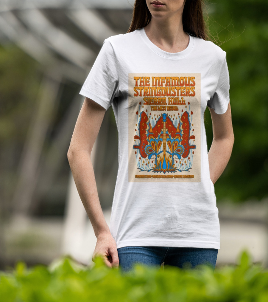 The Infamous Stringdusters And Sierra Hull And The Last Revel Live January 11, 2025 Mission Ballroom Denver CO Vibrant T-Shirt