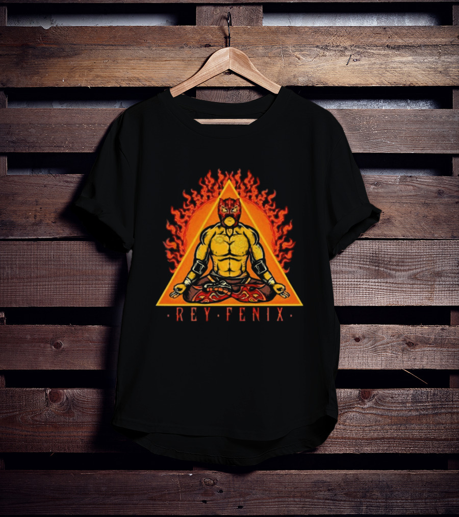 Rey Fenix Triangle Fire Meditation Mask T-Shirt