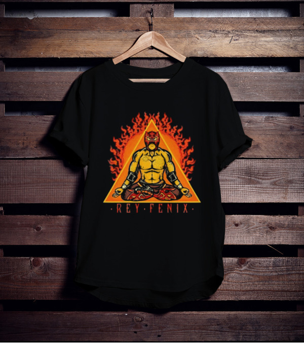 Rey Fenix Triangle Fire Meditation Mask T-Shirt