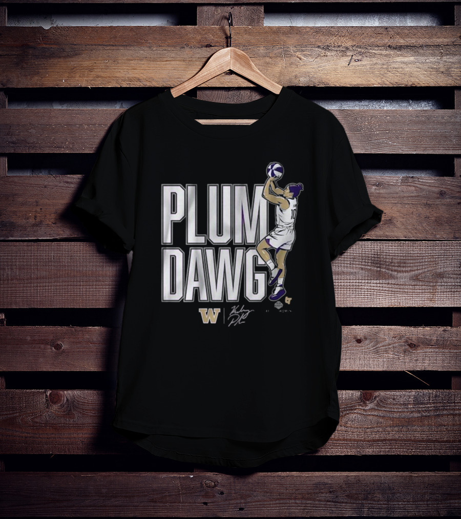 PLUM DAWG Washington Huskies Kelsey Plum Jump Shot T-Shirt