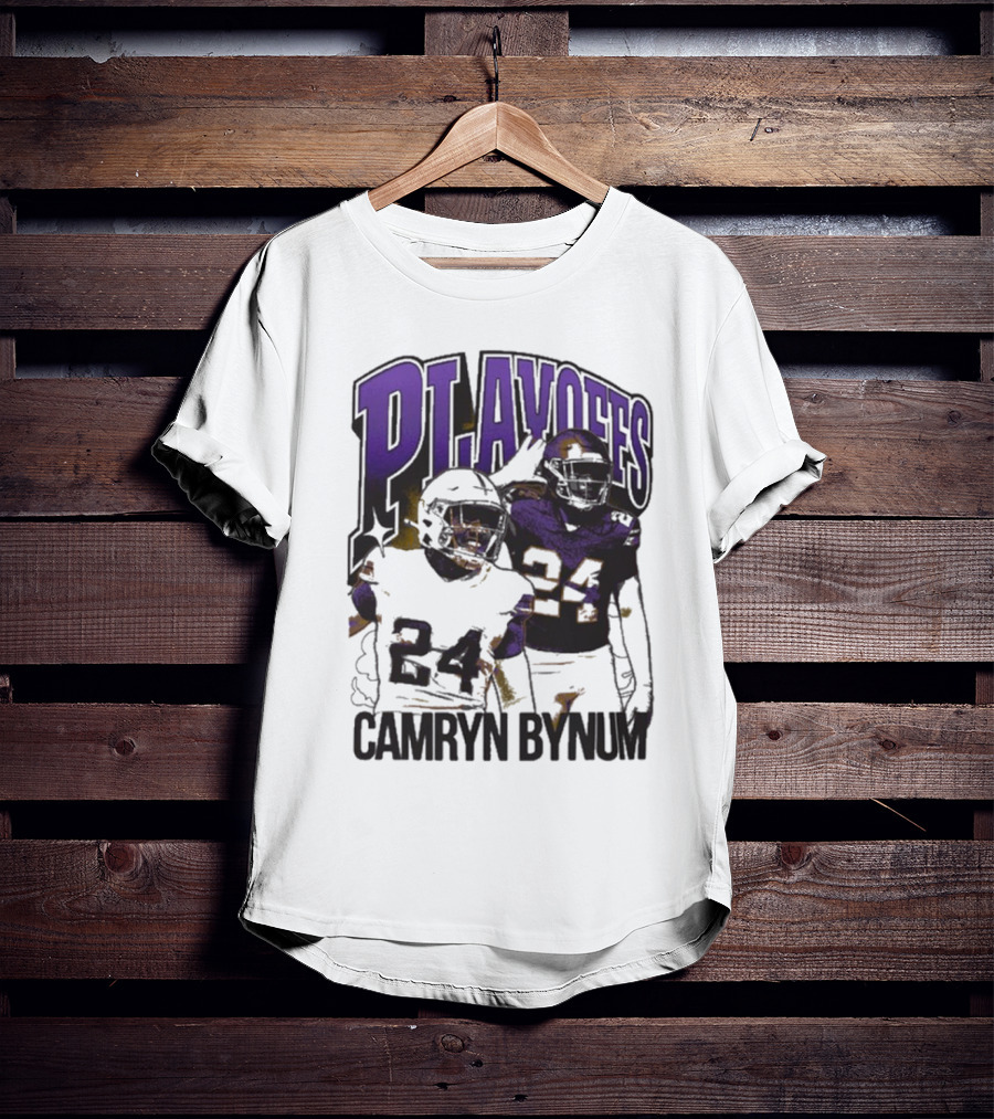 Camryn Bynum Playoffs Minnesota Vikings 24 NFL Vintage T-Shirt