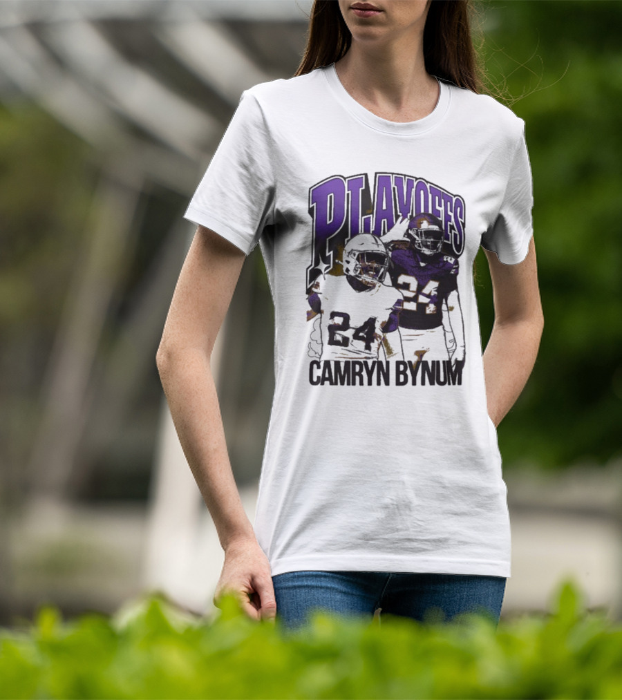 Camryn Bynum Playoffs Minnesota Vikings 24 NFL Vintage T-Shirt