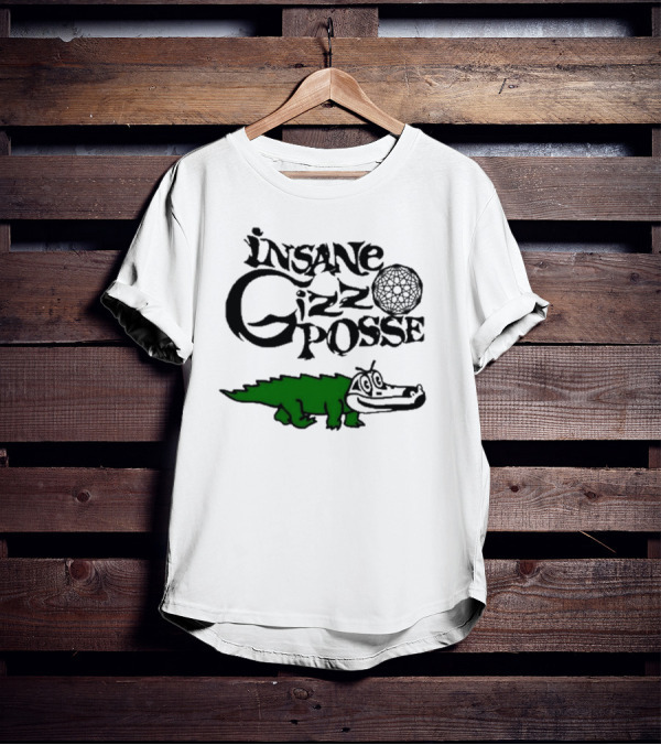 Insane Gizz Posse Crocodile Cartoon Faygo Creme Soda T-Shirt