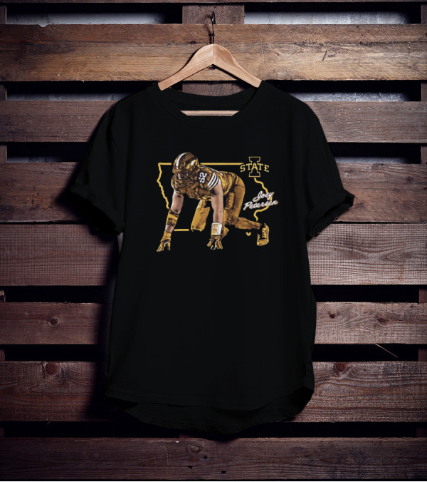 Joey Petersen Iowa State Cyclones Football Map T-Shirt