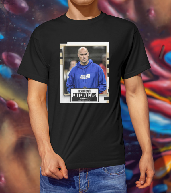 Head Coach Interviews Mike Kafka New Orleans Saints New York Giants OC T-Shirt