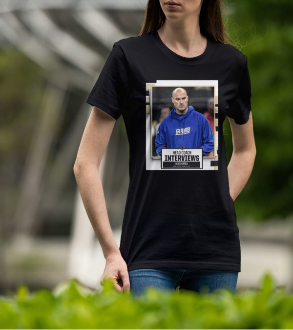 Head Coach Interviews Mike Kafka New Orleans Saints New York Giants OC T-Shirt