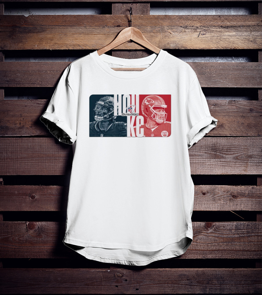 NFL Divisional Round Kansas City Chiefs Vs. Houston Texans Matchup HOU KC T-Shirt