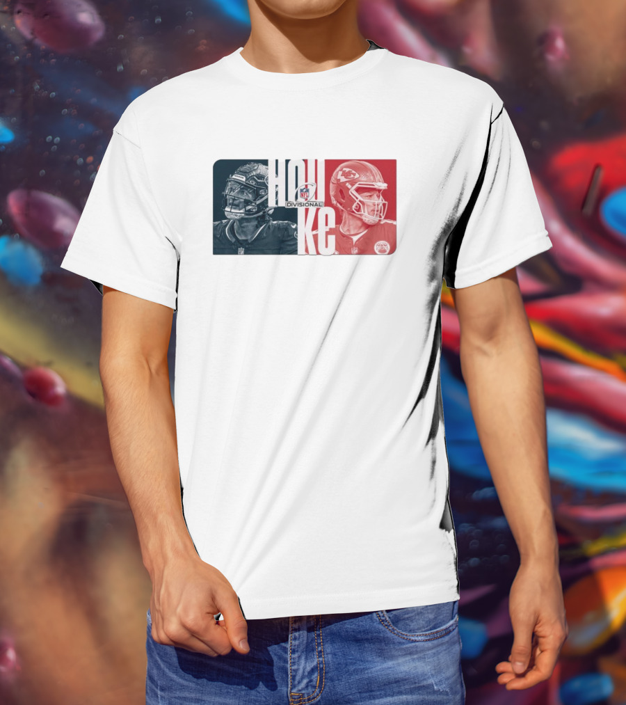 NFL Divisional Round Kansas City Chiefs Vs. Houston Texans Matchup HOU KC T-Shirt